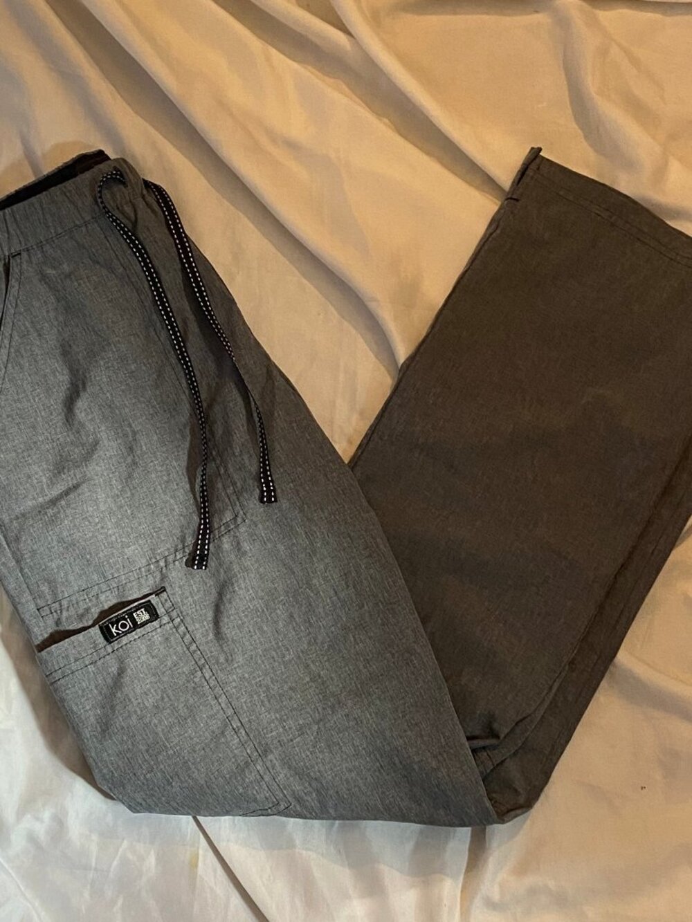 Koi Basics Gray Medical Nurse Scrub Pants Womens Size Extra Small Regular